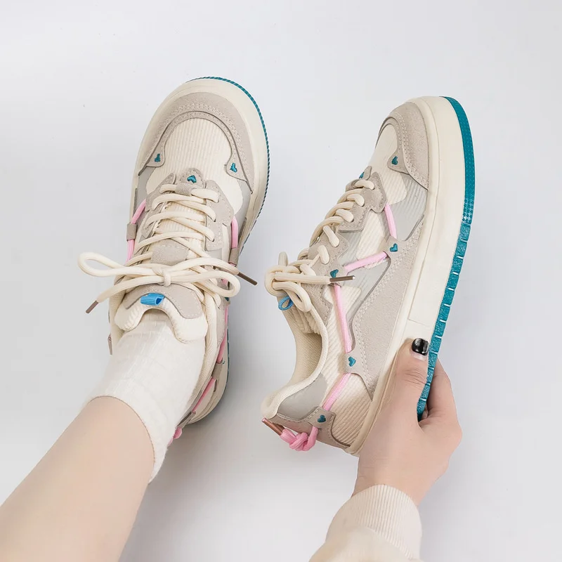 Xiaomi SALUDAS Women Casual Sneakers Retro Fashion Luxury Women Shoes Breathable Soft Running Shoes Women White Tennis Sneakers