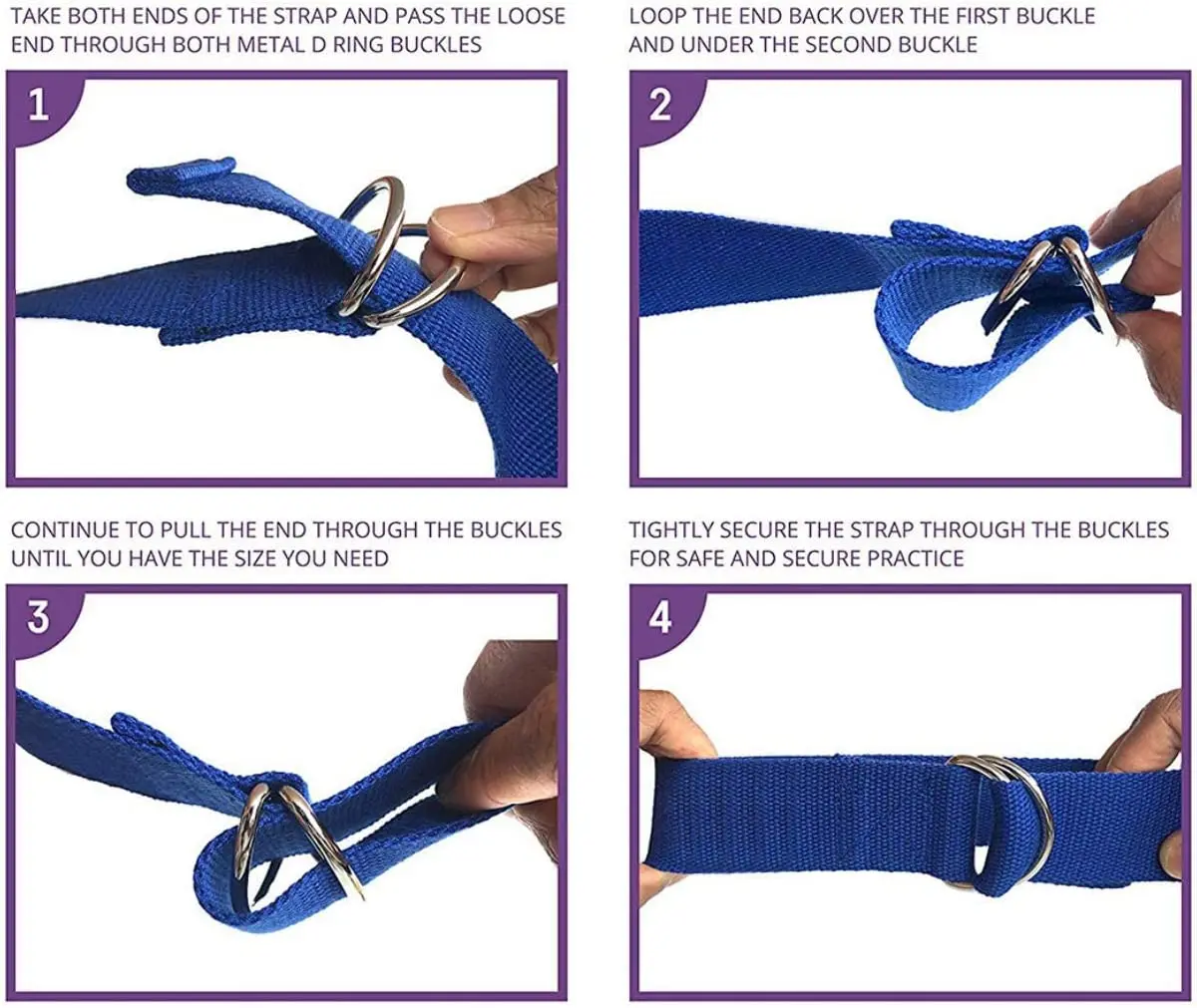 5 шт./упаковка регулируемые ремни для занятий йогой и фитнесом |