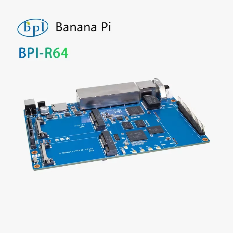 Фото Плата для разработки Wi-Fi роутера Banana Pi BPI-R64 на базе MediaTek MT7622 64-бит, с открытым исходным кодом №3