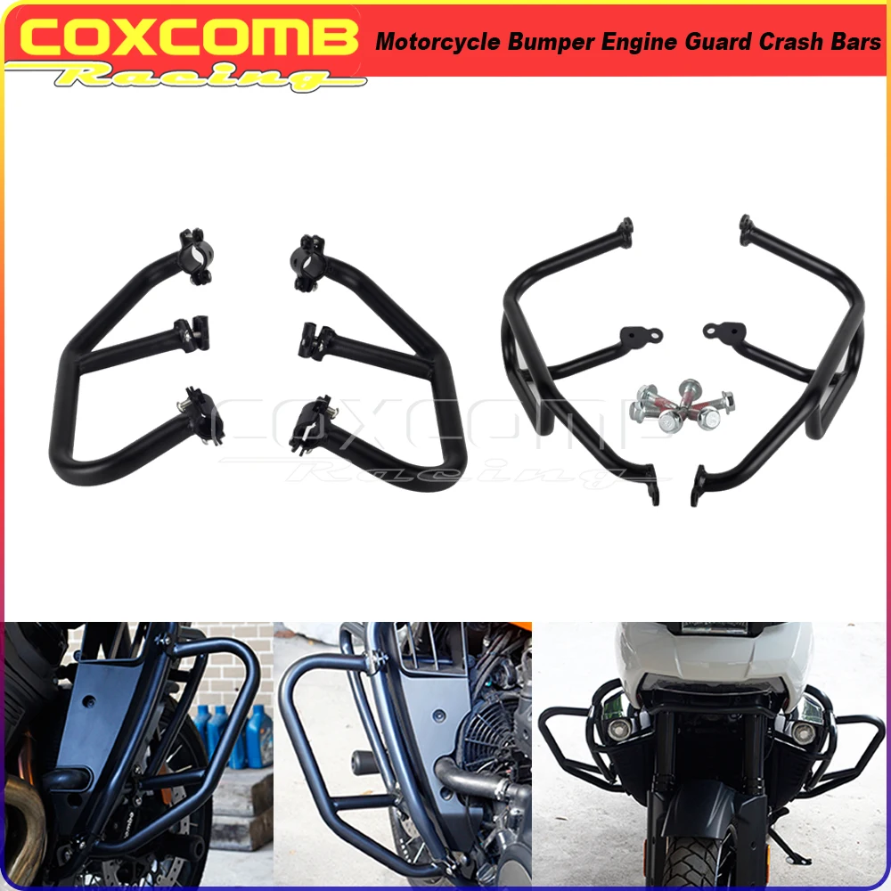 

1 Pair Motorcycle Highway Bumper Engine Guard Crash Bars Bar Protector For Harley Pan America RA1250 RA1250S 2021-later Models