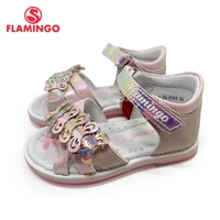 flamingo 2022 kids sandals for girls hook loop flat arched design chlid casual princess shoes size 23 29 221s z6 27432744