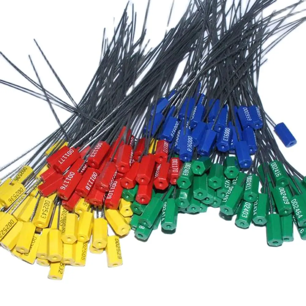 

10 шт. 30 см свинцовая металлическая проволока, затягивающий Блокадный тип, кабельные стяжки, стальная проволока, Уплотнители для контейнера, защитные уплотнения для шкафа