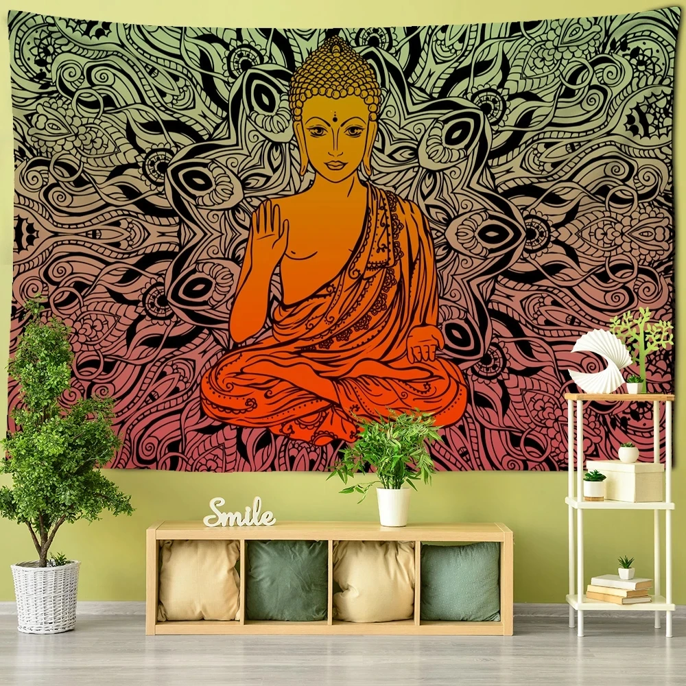

2022 New Psychedelic Tapestry Wall Hanging Bohemian Hippie Witchcraft TAPIZ Art Science Fiction Tarot Room Home Decor