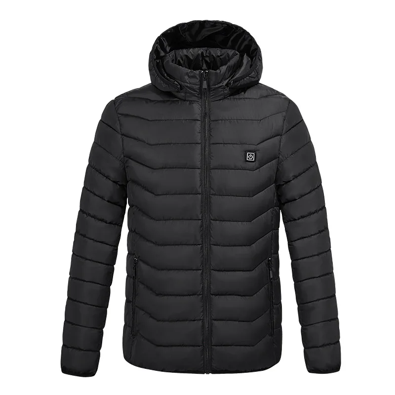 New Arrival Three Tempertures Adjustment Heating Jacket Coat for Men Casual Winter Outdoor Down Jacket Coats Streetwear Men Coat