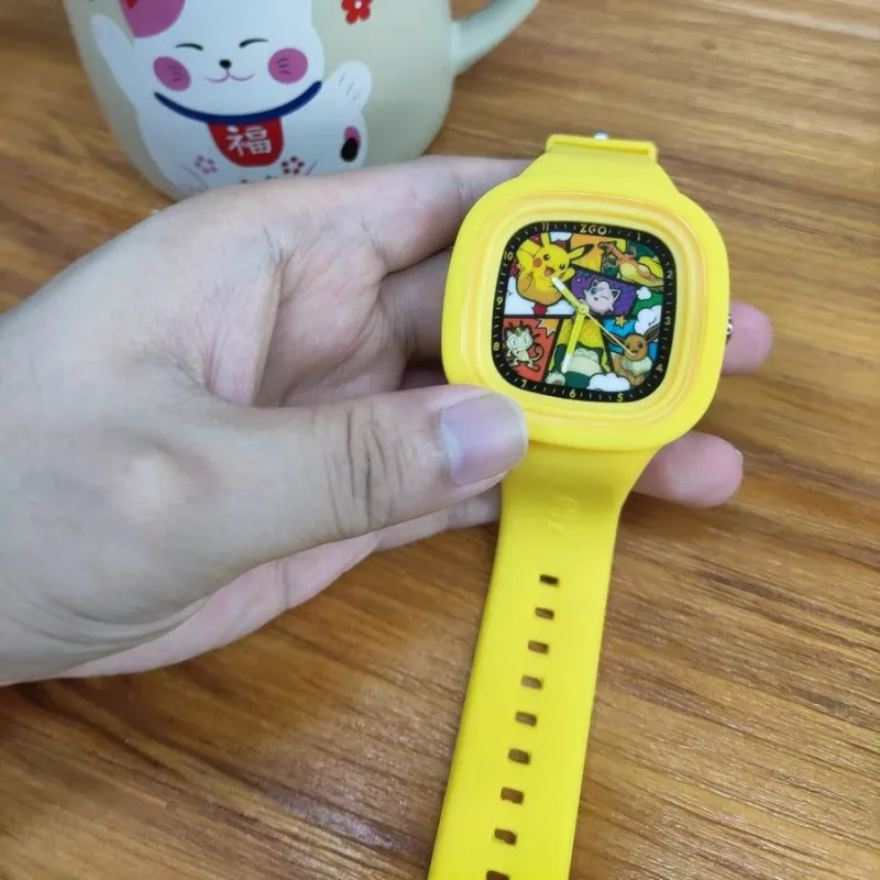 

Оригинальные часы Pokemon Joint Zgo аниме Kawaii Pikachu светящийся Водонепроницаемый Электронный Будильник спортивные часы студенческие подарки