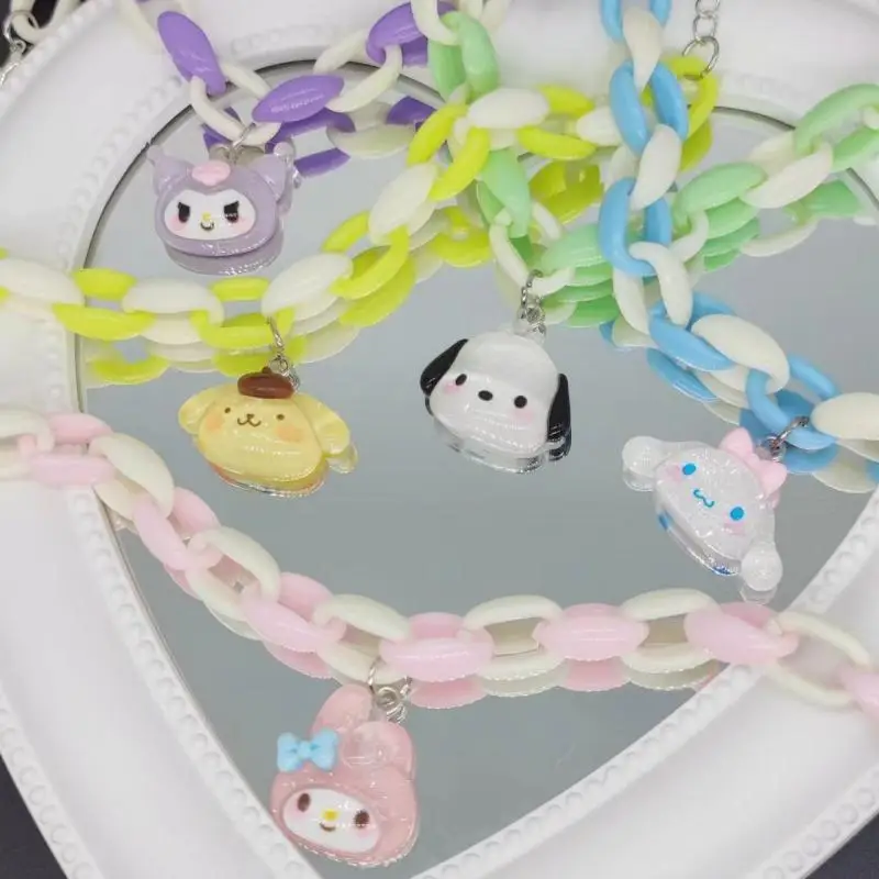 

Новый милый браслет Sanrio Kuromi Mymelody Cinnamoroll понравился pompurin модные изысканные Мультяшные Подарочные игрушки для девочек