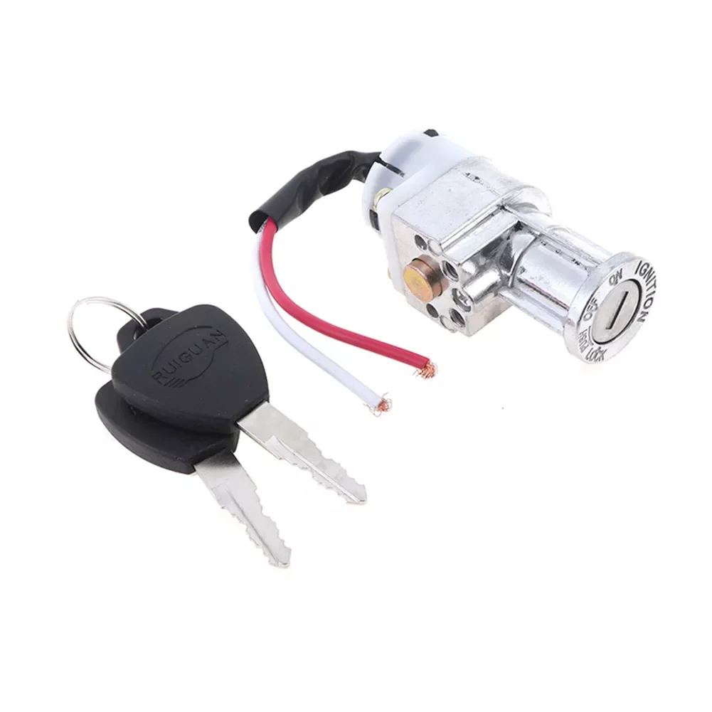 

Motorcycle Safety Lock W/2 Key Ignition Switch Battery Safety Pack Box Lock Motorcycle Accessories For Electric Bike Scooter