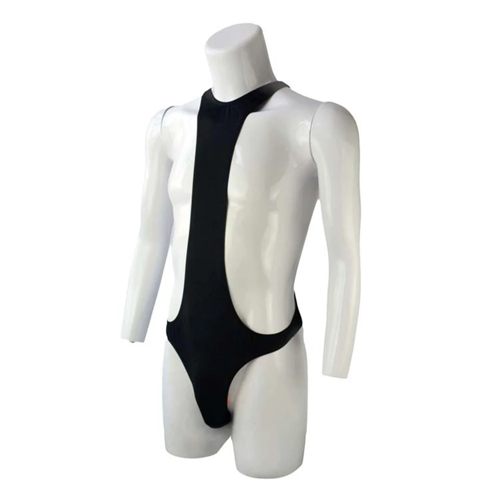 

Мужской комбинезон с бандажом, трико, нижнее белье, боди для борьбы, комбинезон с открытой спиной, Мягкий комбинезон, ночное белье, стринги, э...