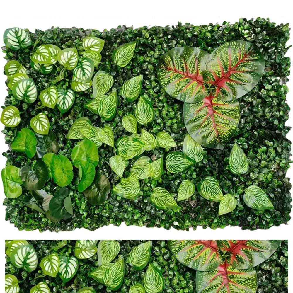 Фото Искусственная панель для стены из растений 60*40 см, имитация клена, реалистичная, с защитой от УФ-излучения, искусственная трава папоротника №4