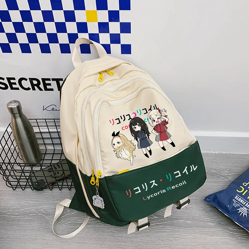 

Popular Anime Lycoris Recoil Cartoon Shoulder Bag Nishikigi Chisato Inoue Takina Backpack Large Capacity Rucksack Laptop Bags