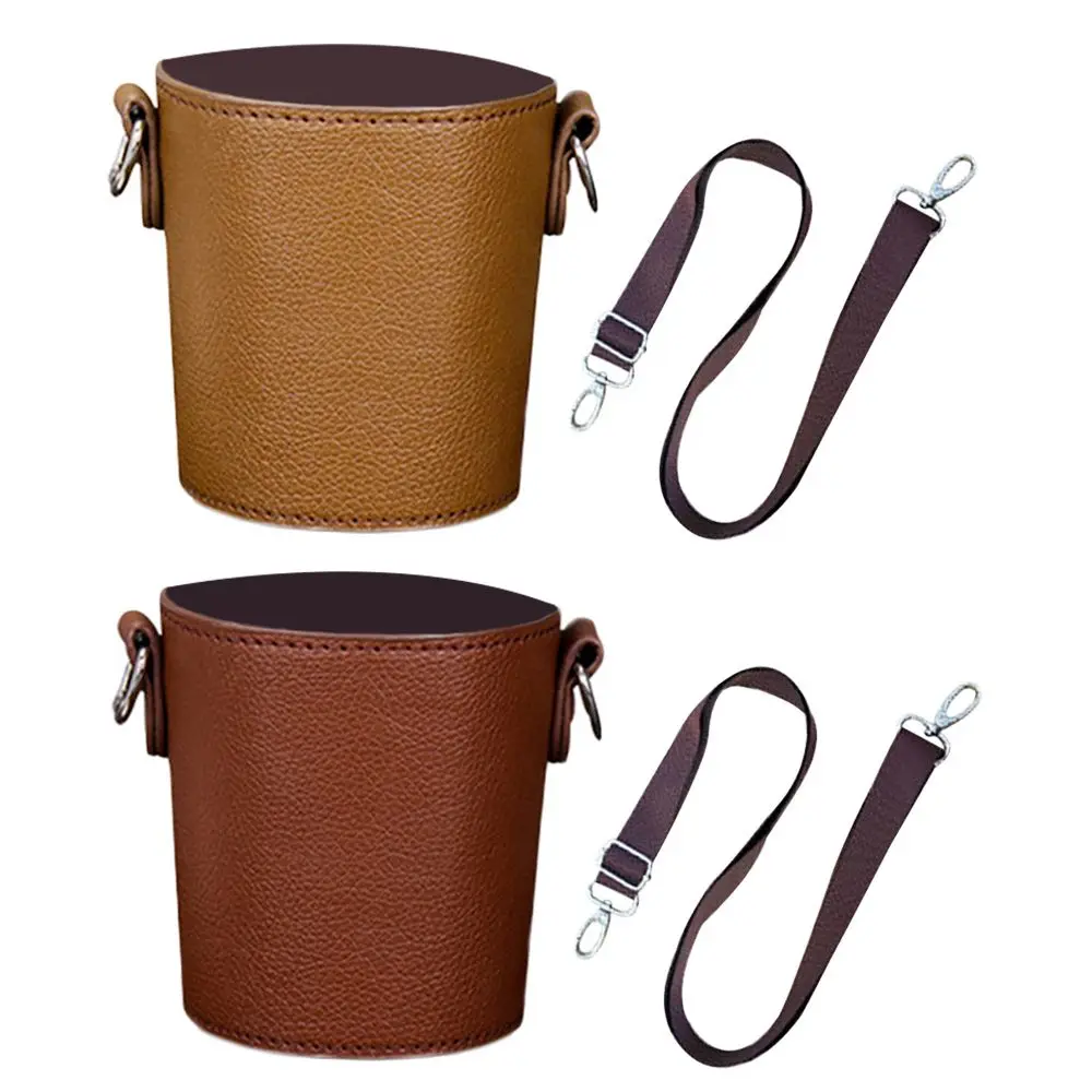 

Glass Hand-Carrying Eco-Friendly Sleeve Leather Case Portable Handbag Cup Bag Coffee Cup Holder