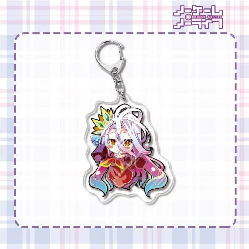 Аниме NO GAME LIFE милые фигурки Сора Широ Хацуз Изуна акриловые брелки для косплея
