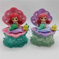 disney the little mermaid princess toy mermaid ariel shell ornament model decoration doll childrens toy gift