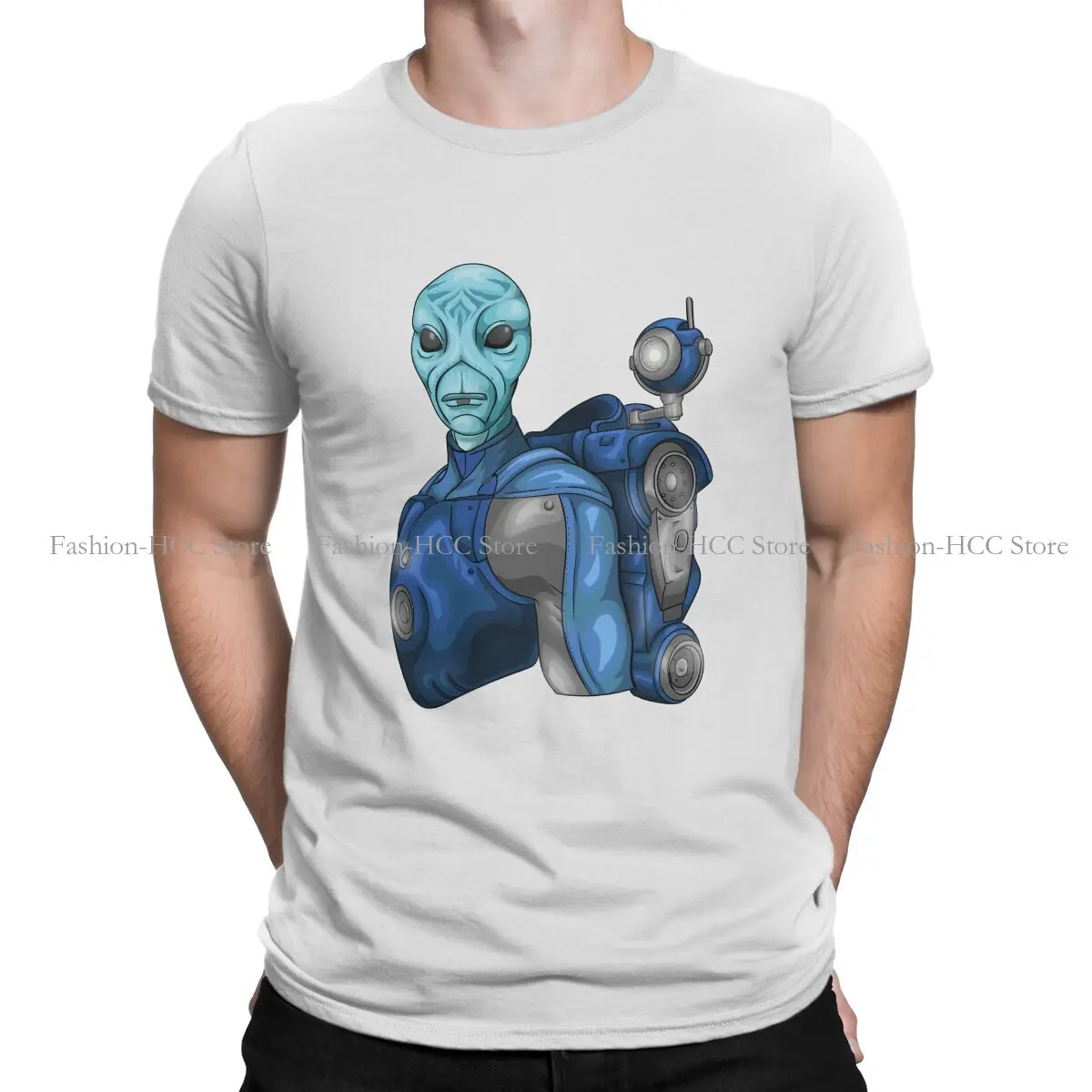 

The Traveller Alien Casual TShirt No Man's Sky Steam Game Creative Tops Comfortable T Shirt Male Short Sleeve Polyester