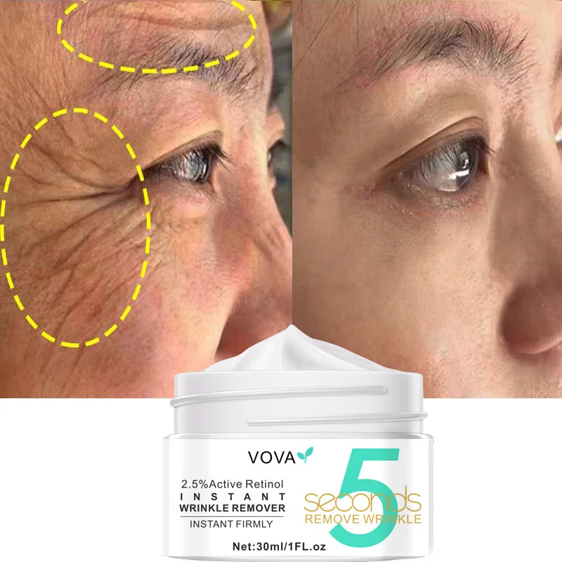 VOVA 5 Seconds Instant Wrinkle Removal Face Cream Lift Firm Anti-aging Fade Fine Lines Improve Puffiness Moisturizing Skin Care