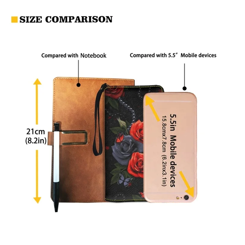 Belidome Butterfly Rose Gifts Wristlet Wallets for Womens Leather Credit Card Holder RFID Blocking Large Capacity Purse Clutch