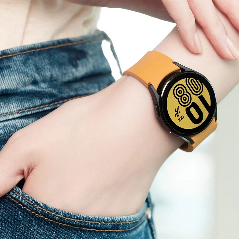 Silicone Strap For Samsung Galaxy Watch 6/5/4 classic 44mm 40mm 43mm 47mm 46mm 42mm Sport Bracelet 5 pro 45mm band