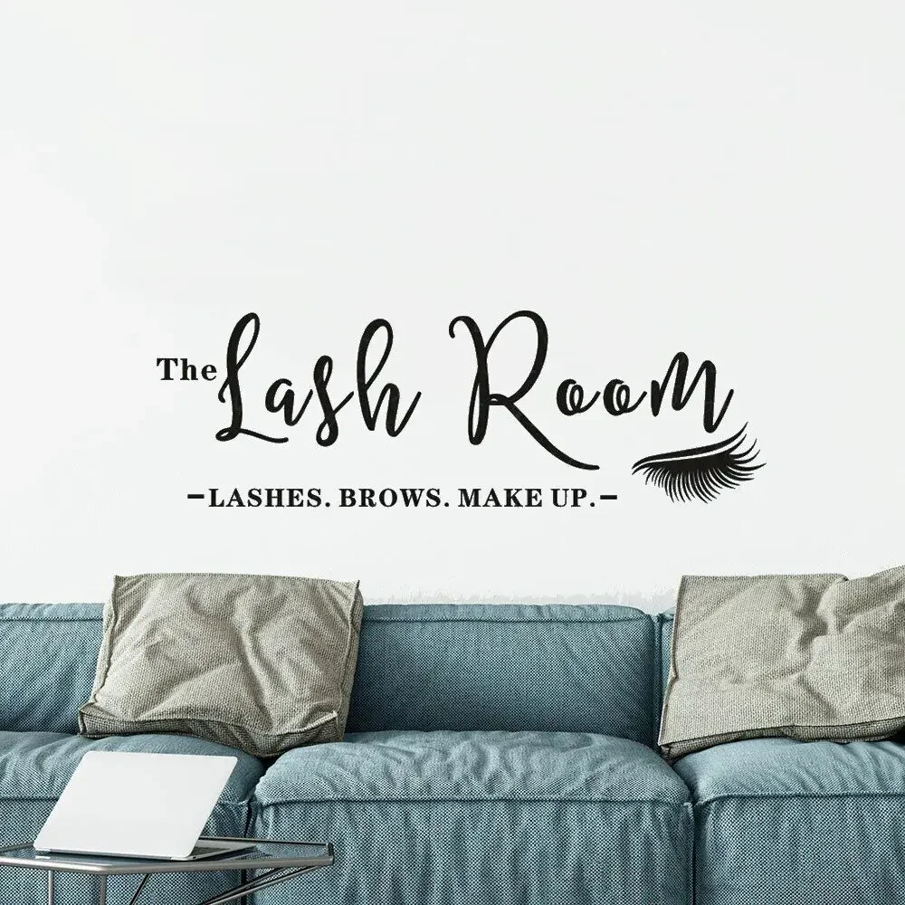Знак для комнаты с ресницами виниловая наклейка на стену ресница студия салон