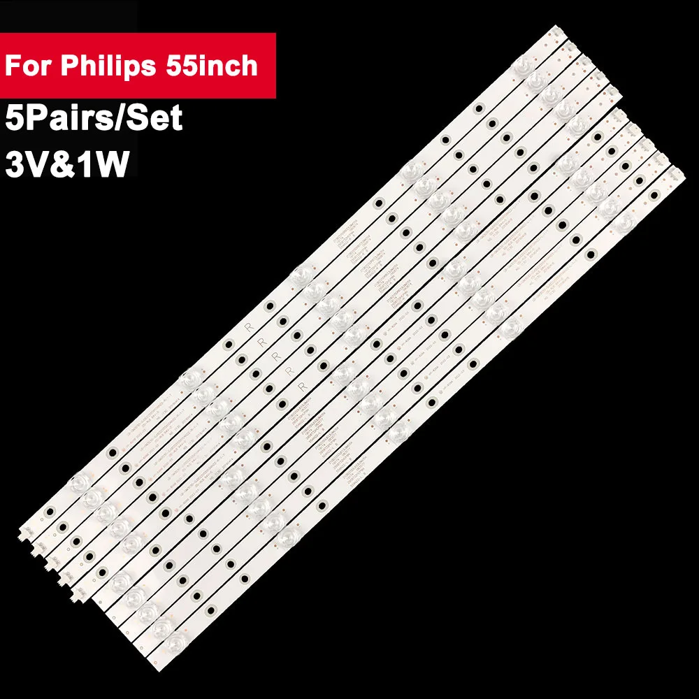 

Светодиодная подсветка для телевизора Philips, 3В, 55 дюймов, фотосессия 55pus7304, 55PUS7504/12, 55PUS7394, 55pus730, 4/12, 55PUS6704