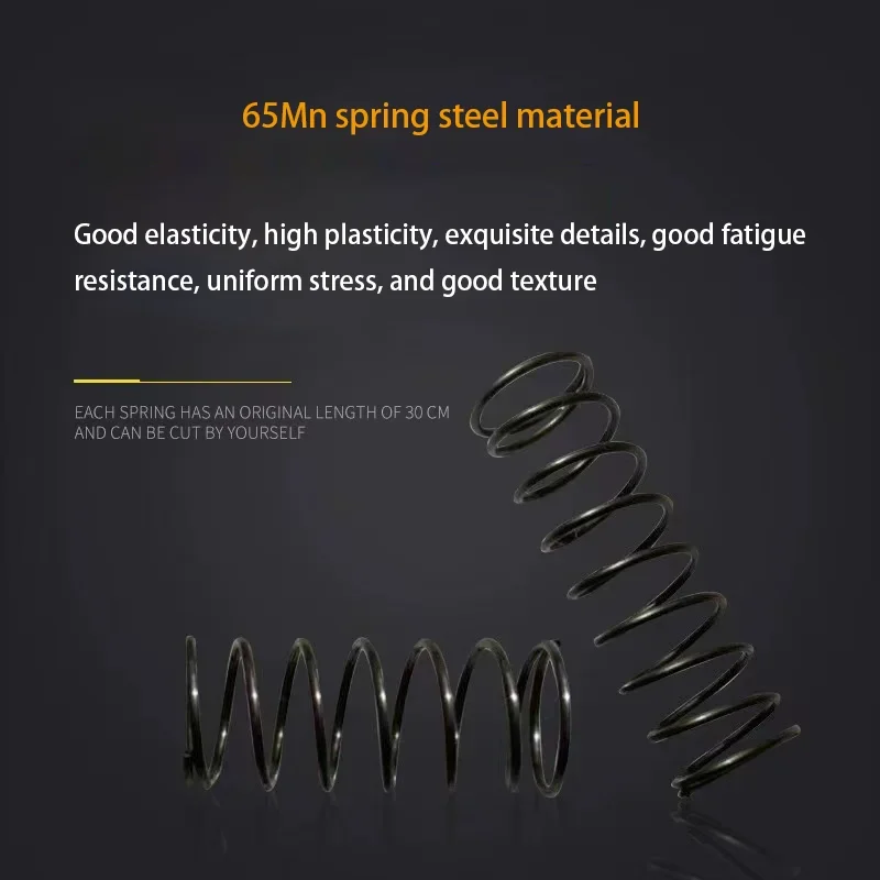 Возвратная компрессионная пружина из стали 65Mn диаметр проволоки: 0 8 мм диаметр: 7