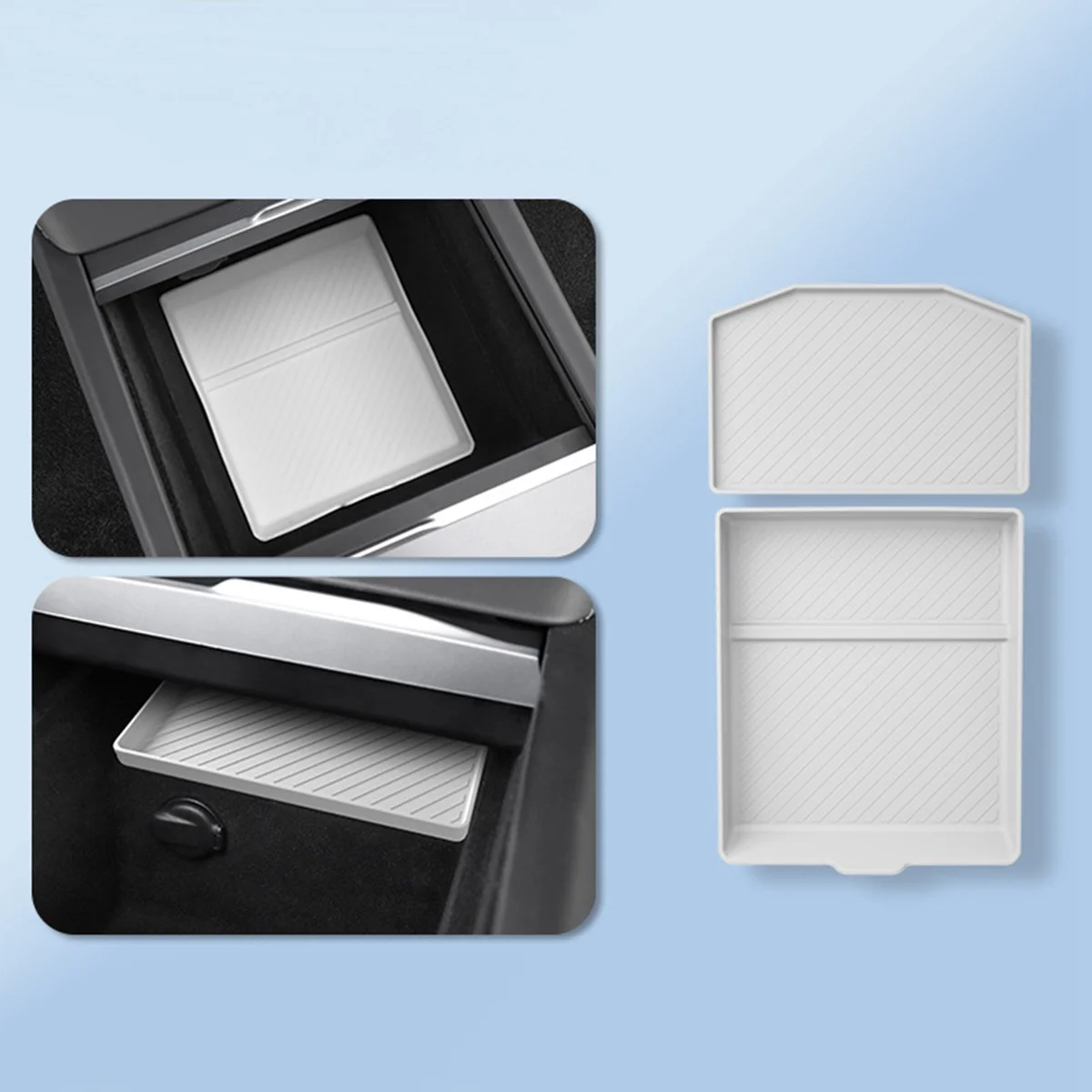 Для Tesla Model 3 + новая модель центральный силиконовый чехол для хранения нижний