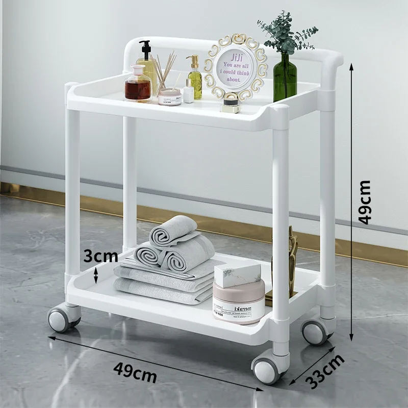 Тележка на колесиках барная тележка маникюрная вспомогательная косметика