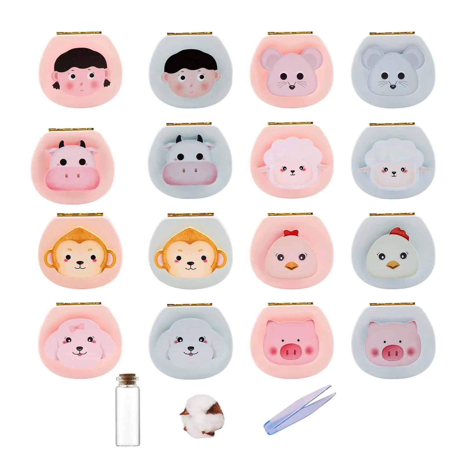 

Cute Baby tooth storage box Tooth Collection Case Wood Keepsake for Children New