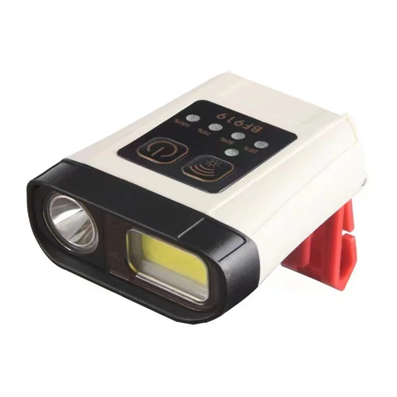 

1 PCS Ultra Cap Light Headlight COB LED Head Light Lamp USB Charging Head Light Inductive Head Cap Hat Light Clip On Lights