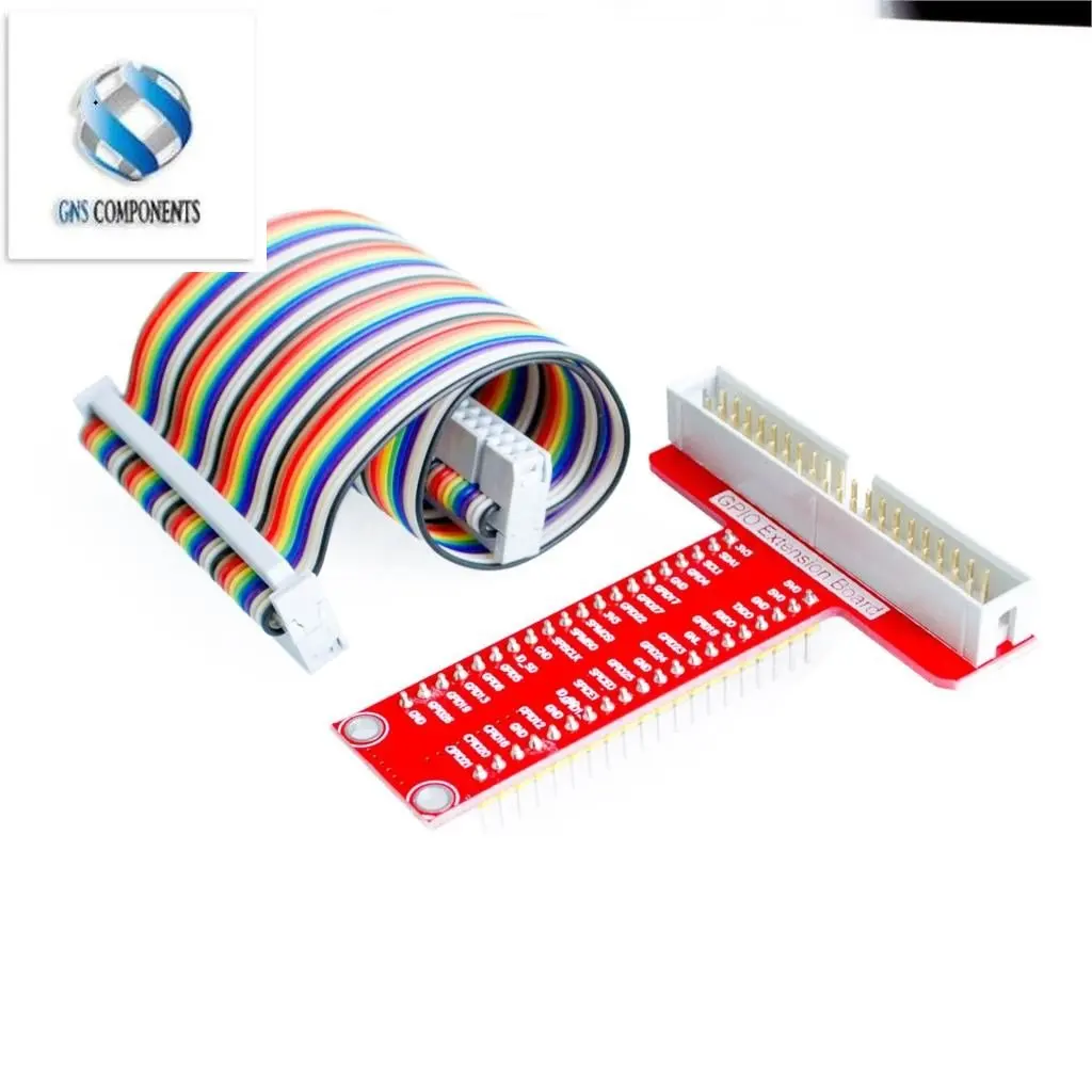 Для Raspberry Pi 3 и 2 Model B T комплект расширения DIY (40-контактный кабель GPIO + пластина