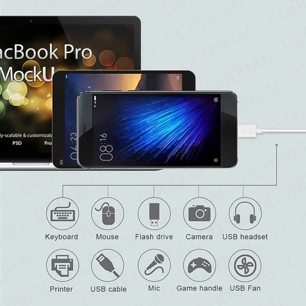 Адаптер OTG с портом USB C на 3 0 типа мама