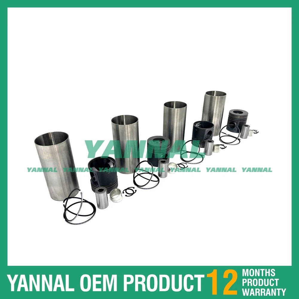 Комплект гильз цилиндра для Perkins 1104D-44T детали двигателя экскаватора