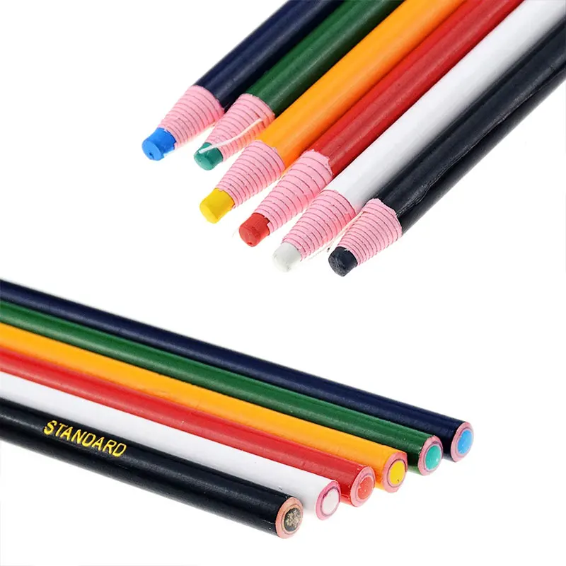 

1/6Pcs Colorful Sewing Chalk Temporary Fabric Marker Pen Cut-Free Tailor's Chalk for Garment Fabric Craft DIY Sewing Accessories