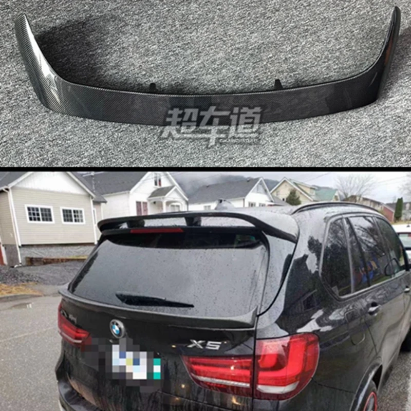 

F15 X5 Carbon Fiber Rear Wing Spoiler for BMW F15 X5 2014 2015 2016 2017 Auto Racing Car Styling Tail Boot Lip Wing LUMMA style