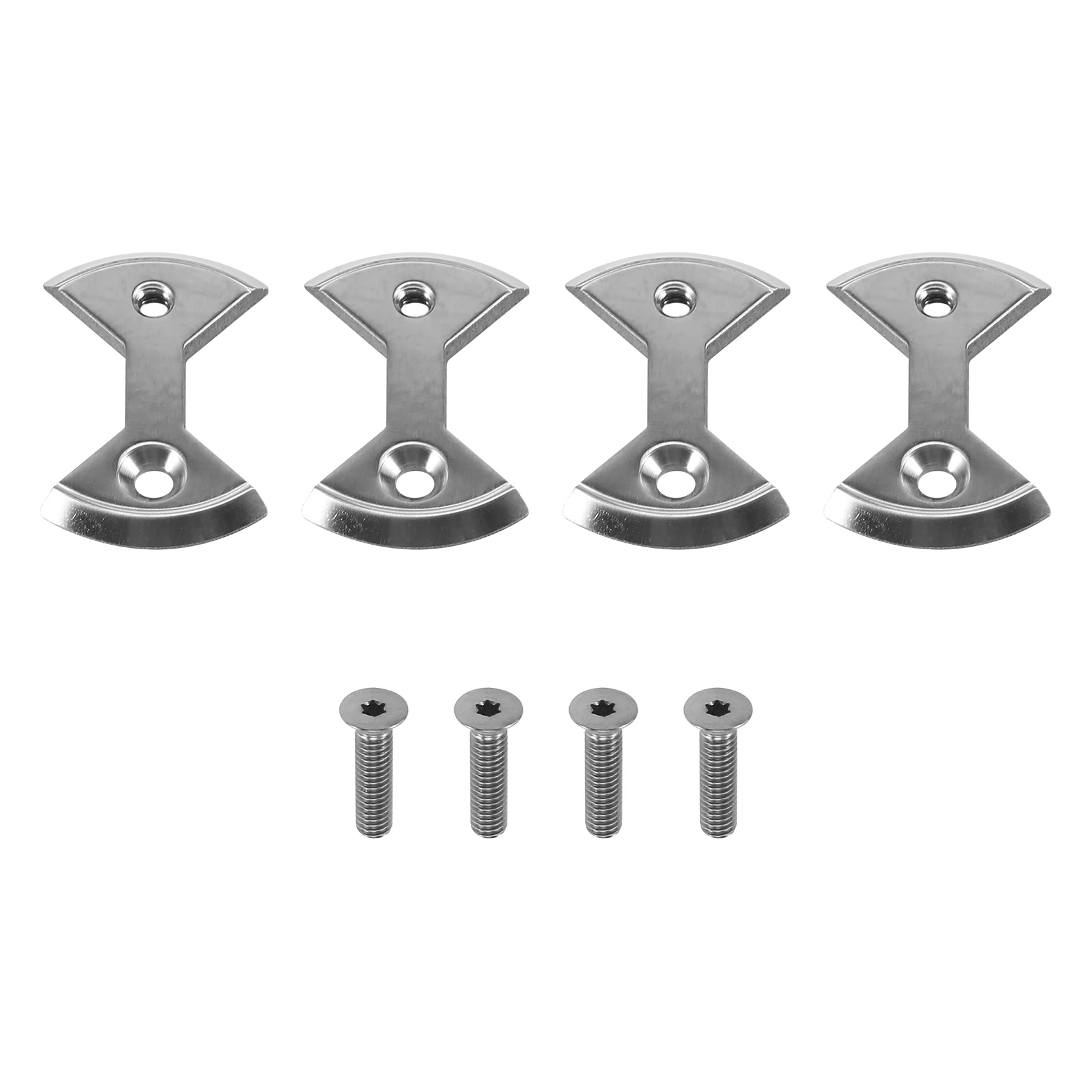 

Cycling Pro Titanium Bike Bicycle Pedal Plate Cleats for Zero 4 Cleats 4 Bolts Bike Bicycle Replace Parts