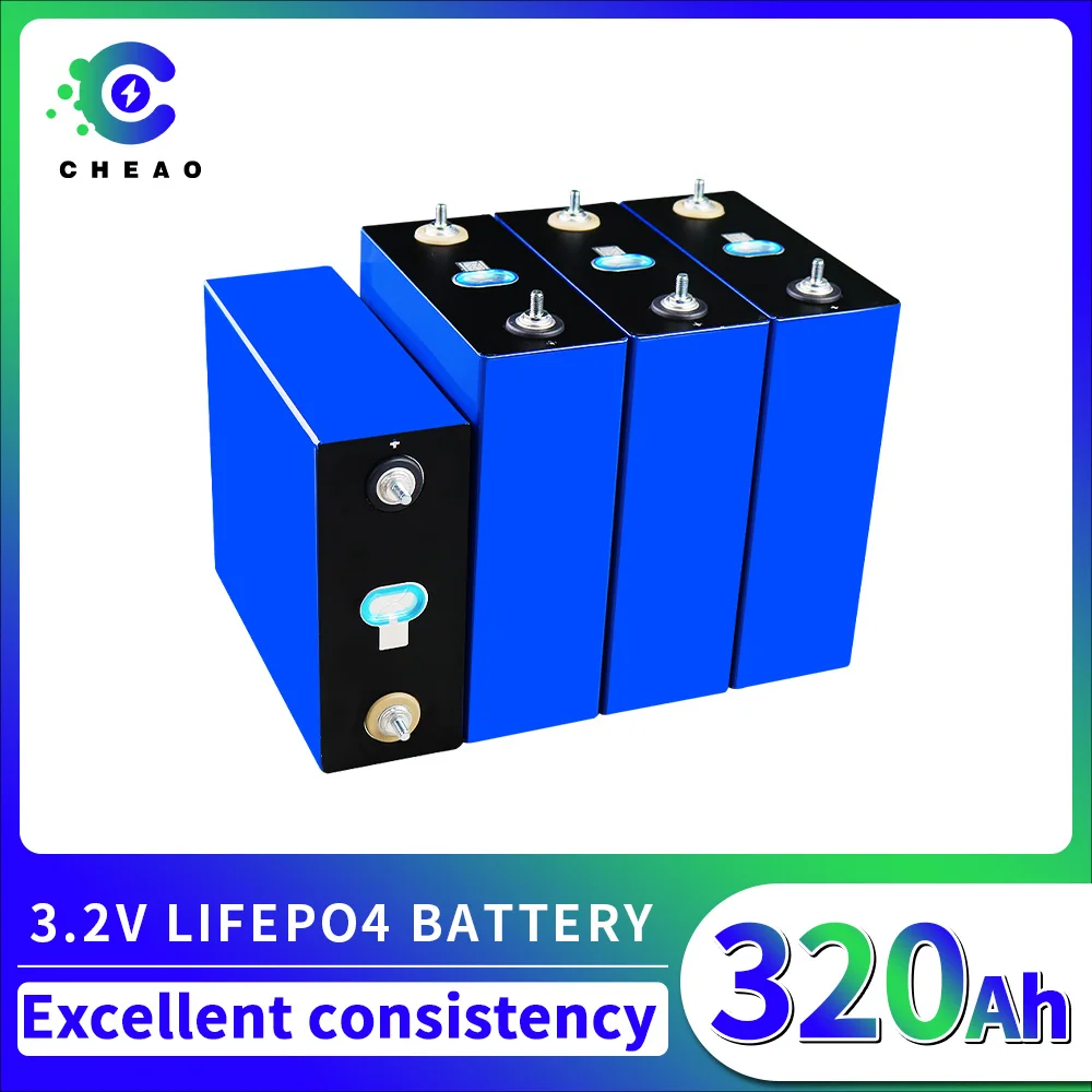 

16PCS 3.2V Lifepo4 320Ah Заряжаемые аккумуляторы Lifepo4 большой емкости для RV GUPS Солнечные ветровые системы хранения ЕС США беспошлинно