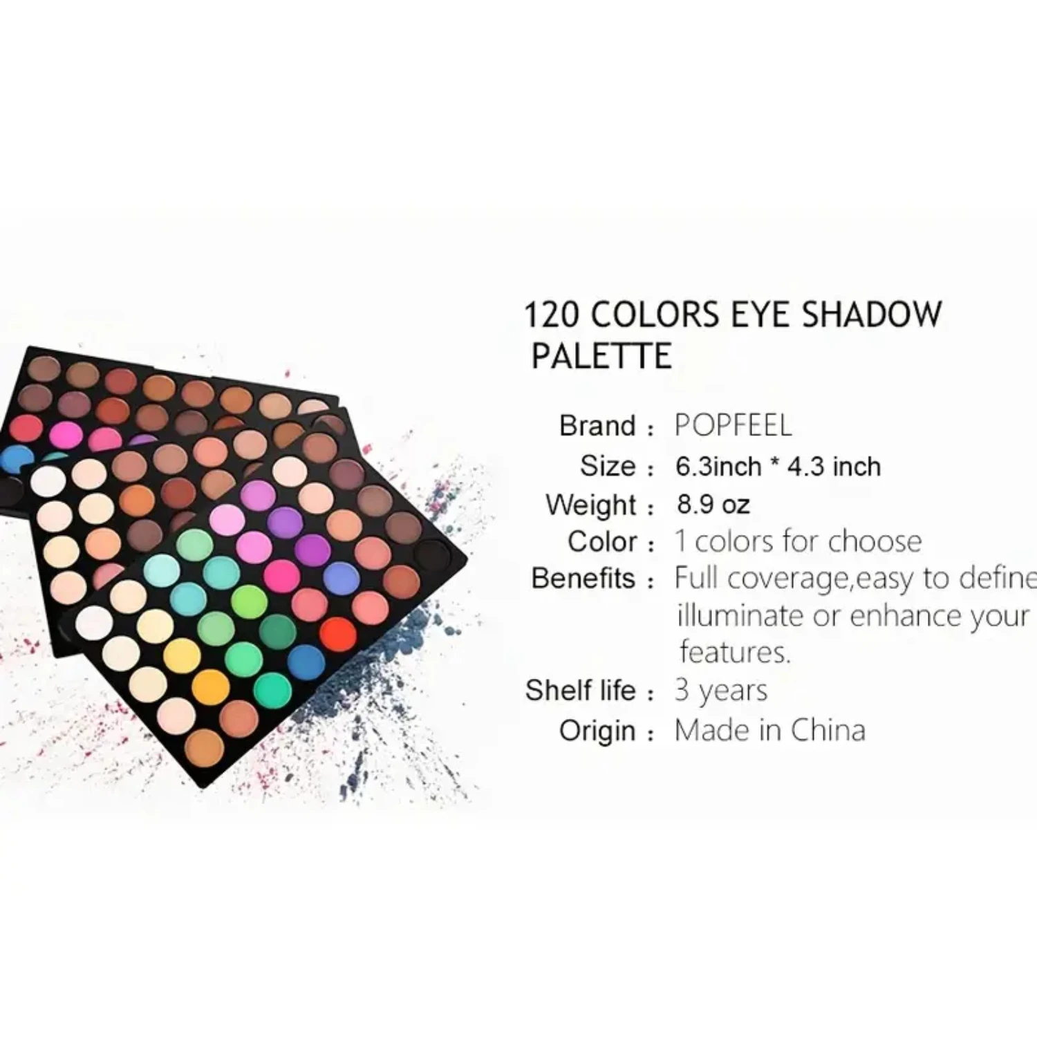 Portable stunning and versatile the Multicolor POPFEEL Mini Professional Eyeshadow Palette is perfect for beauty on-the-go. T