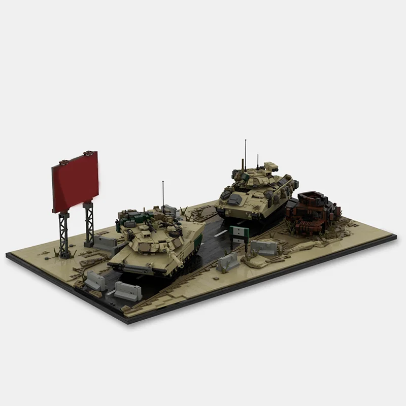 3491 шт. Moc Iraqi Freedom Bundle Модель Строительные блоки M1A2 M2A2 M1151 DIY Креативные военные