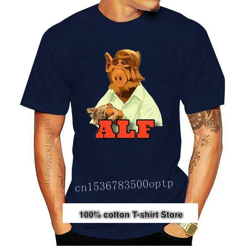 

Camiseta унисекс для мужчин и женщин, camisa с принтом серийная телевизионная имитация животного, Alf, top