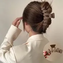 Матовая большая заколка для волос в виде хвоста акулы женщин модная Корейская