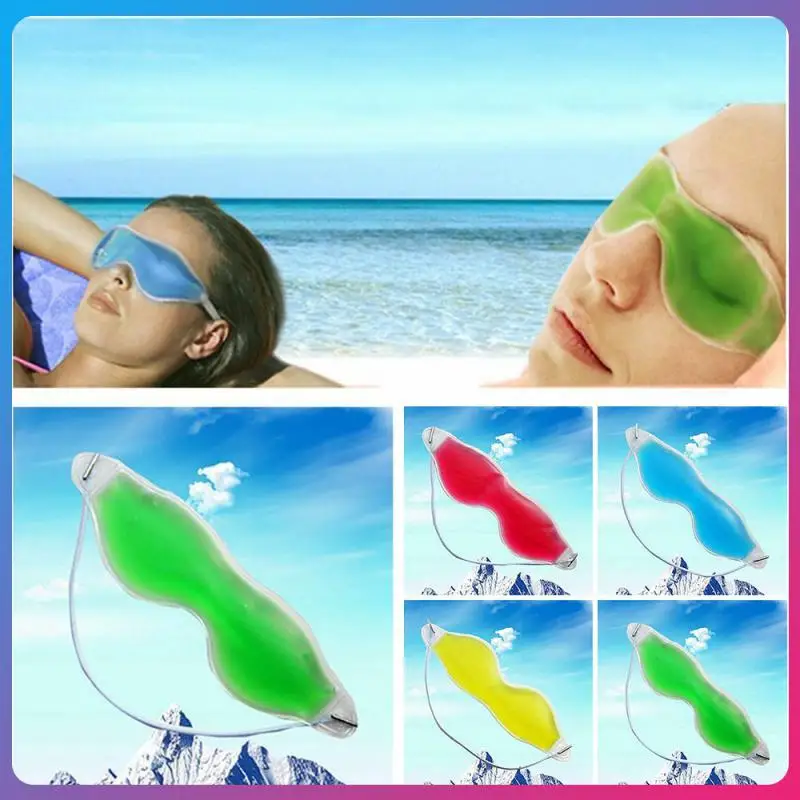 

1pc Gel Eye Mask Reusable Cold Cooling Soothing Relief Tired Eye Headache Fatigue Relaxing Pad Remove Dark Circles Eye Ice Bag