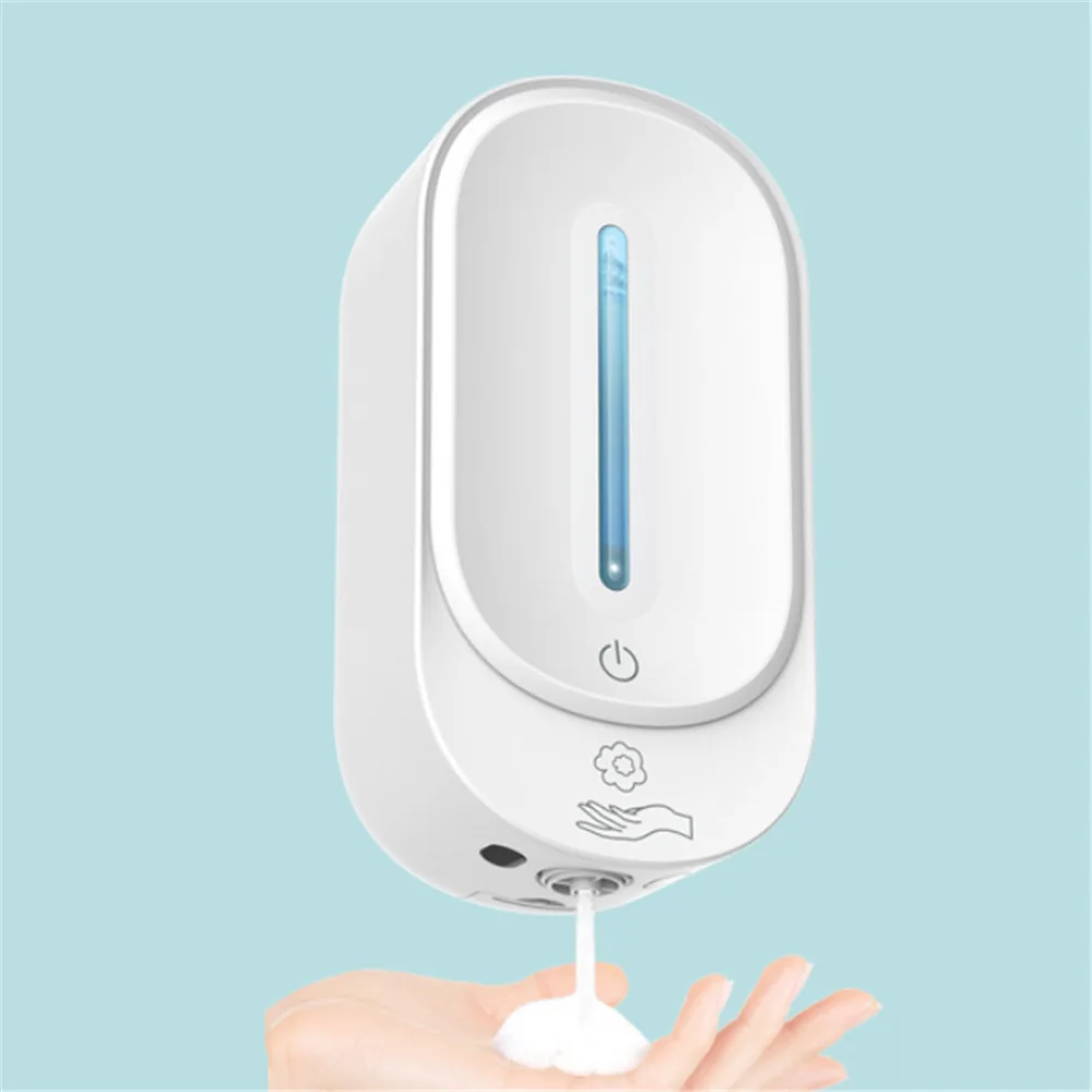 

Настенный дозатор жидкого мыла, диспенсер для мыла из белого пенопласта для стиральной машины, кухни, ванной комнаты, Бесконтактное умное д...