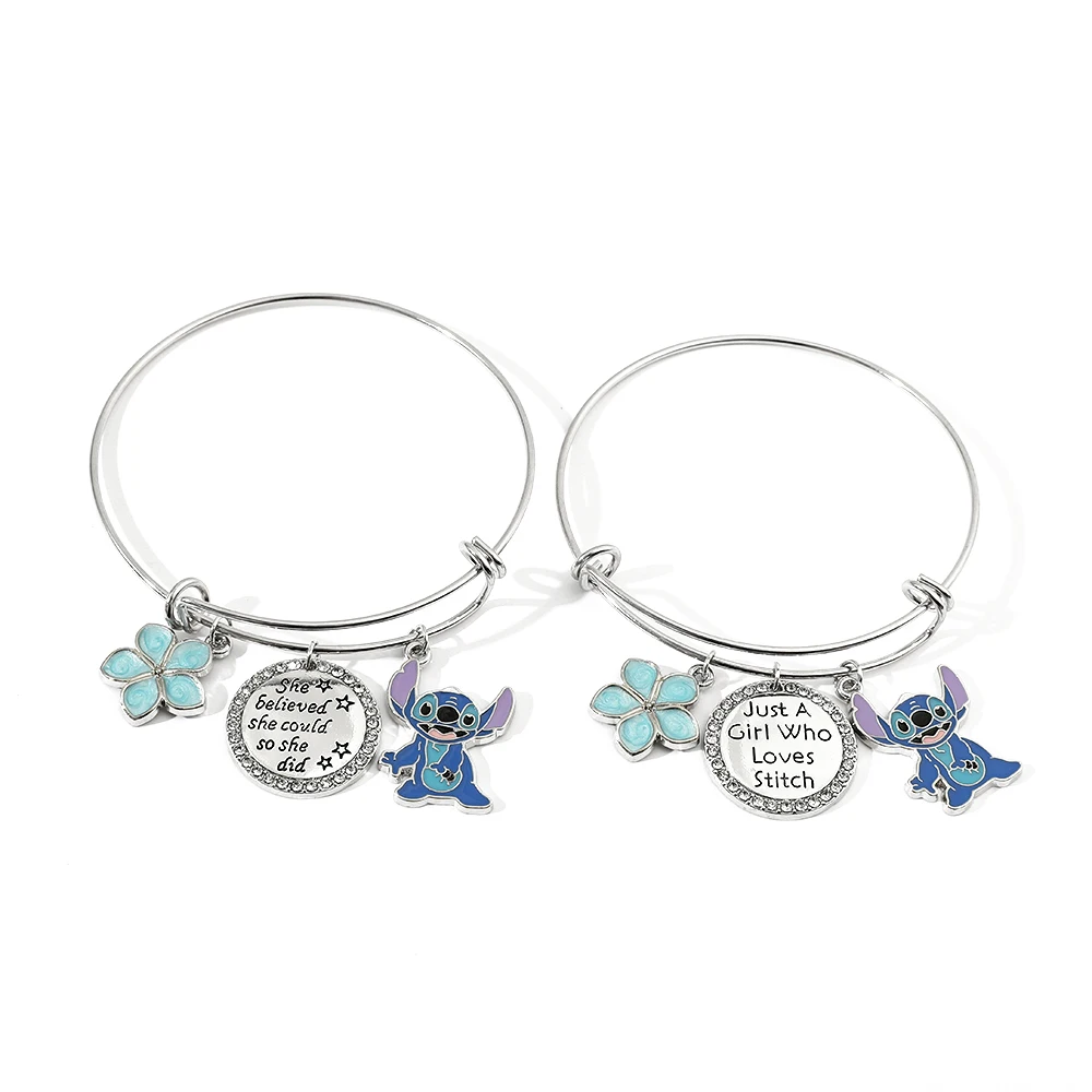 Металлический Браслет В Стиле Аниме Лило И Стич Унисекс Только Девушка Которая