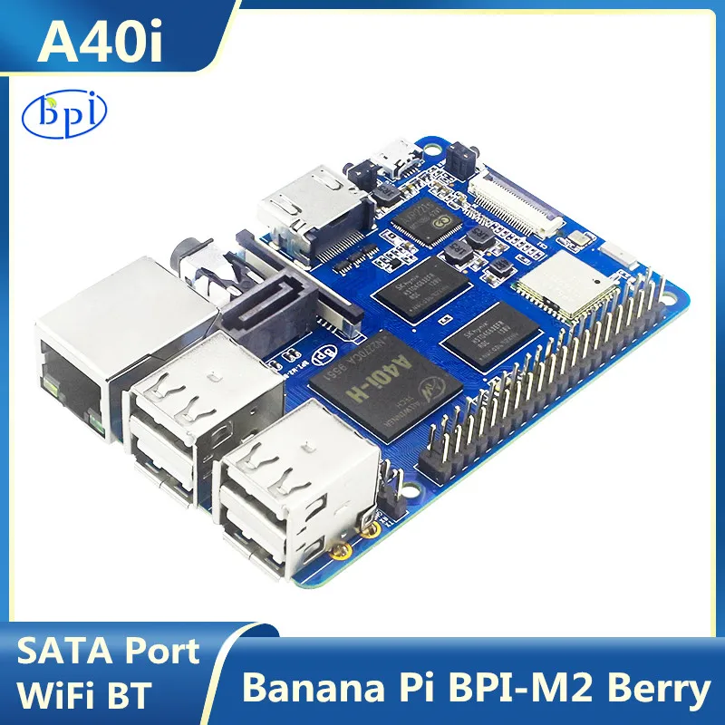 

Banana Pi BPI-M2 Berry Quad Core Cortex A7 CPU 1G DDR SBCs Linux Development Board Allwinner A40i Same Size as Raspberry Pi 3