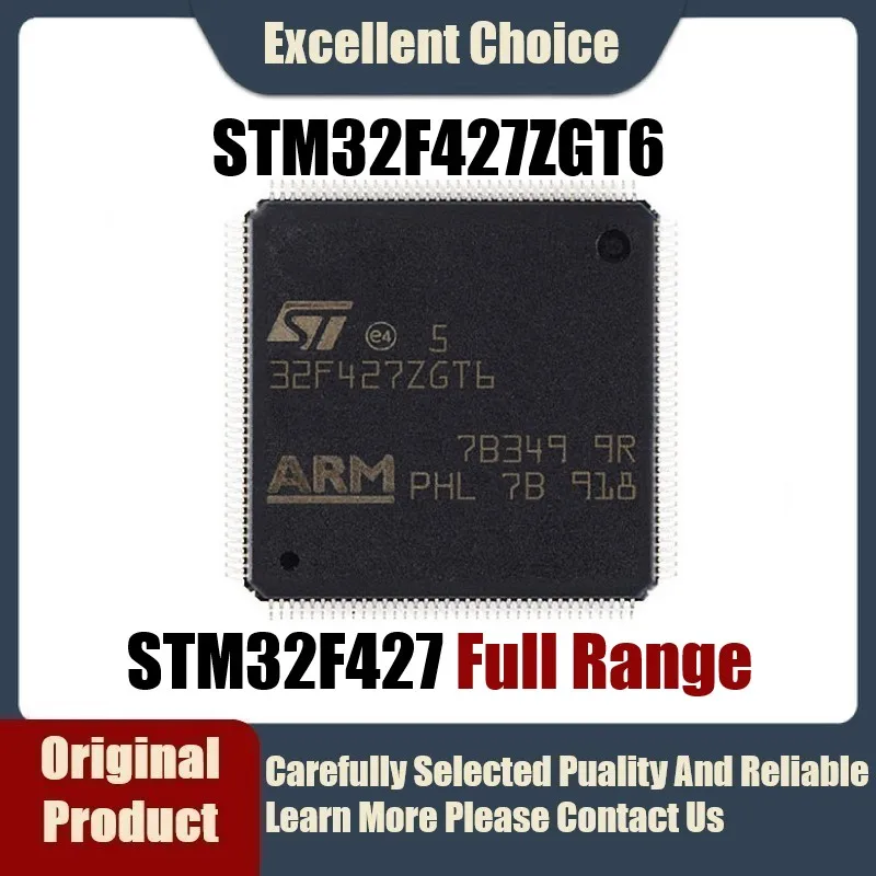 

1Pcs-5Pcs/Lot Original Genuine STM32F427ZGT6 STM32F427 ZGT6 32F427ZGT6 Package LQFP-144 120MHz 512KB Microcontroller MCU
