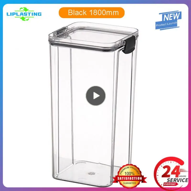 

Moisture-proof Grain Storage Jar Transparent Fresh-keeping Box Stackable Wide Mouth Sealed Jar Grain Storage Box Visual