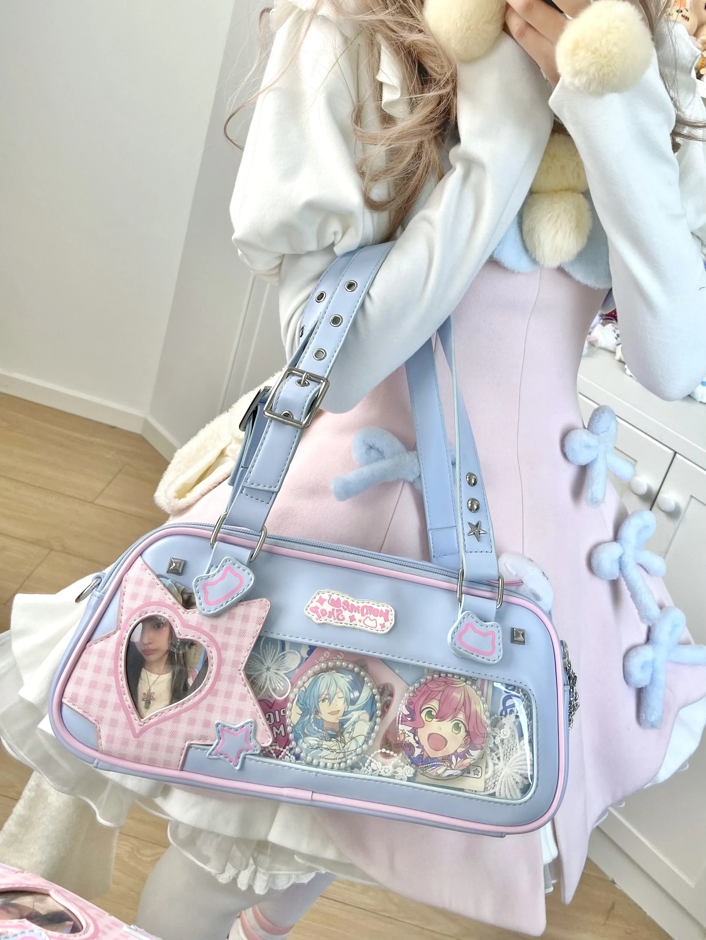 Японские милые сумки через плечо прозрачная сумка общего назначения униформа JK