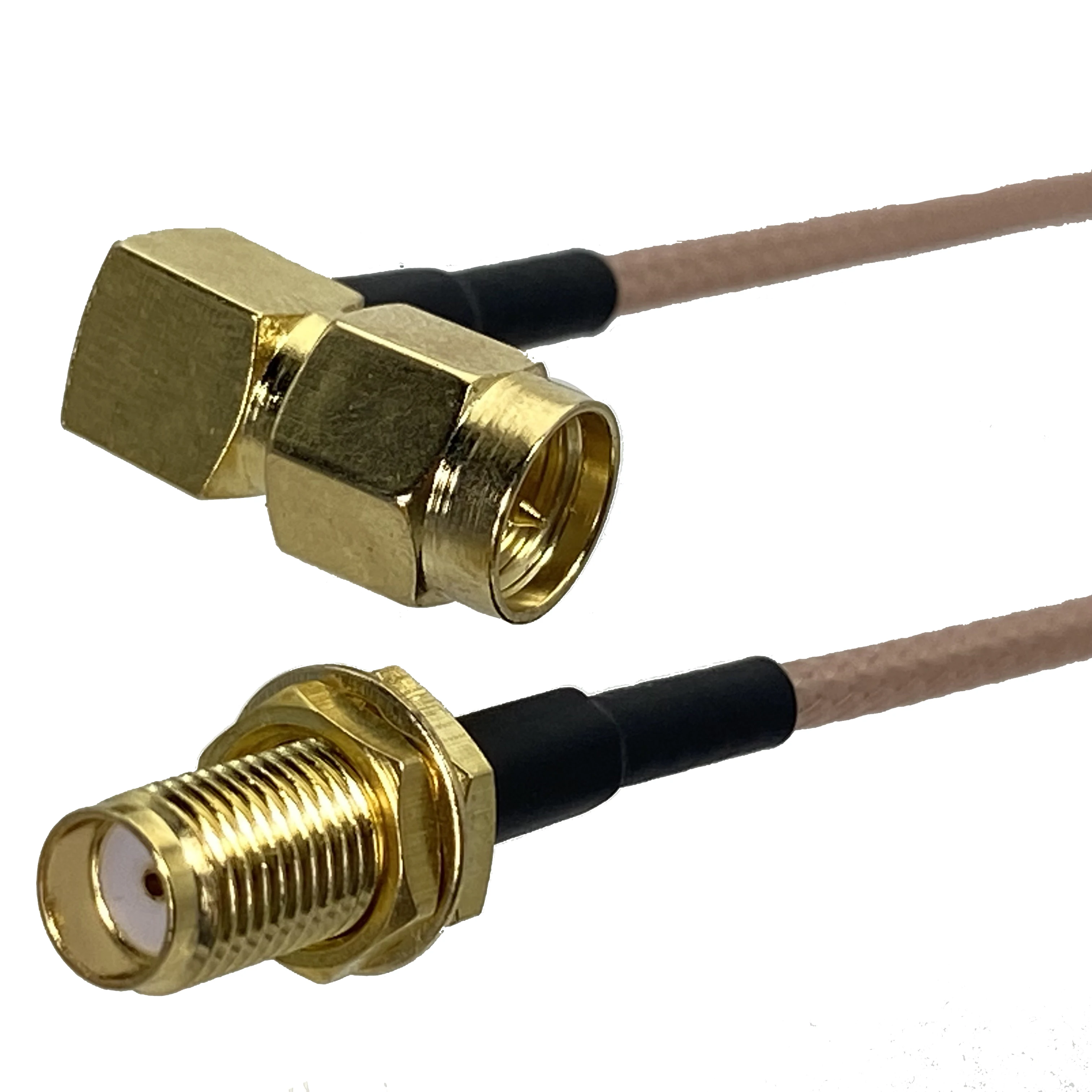 

Коннектор RG316 с разъемом SMA «мама» и штекером SMA «папа», прямоугольный коннектор, обжимной радиочастотный коаксиальный кабель с отверстием д...