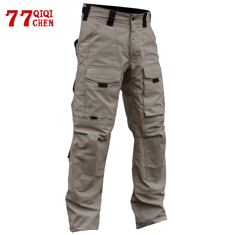 Men's Military Tactical Pants Wear-resistant Multi-pocket Intruder Hunting Sports Trousers Causal Loose Combat Cargo Pants Male