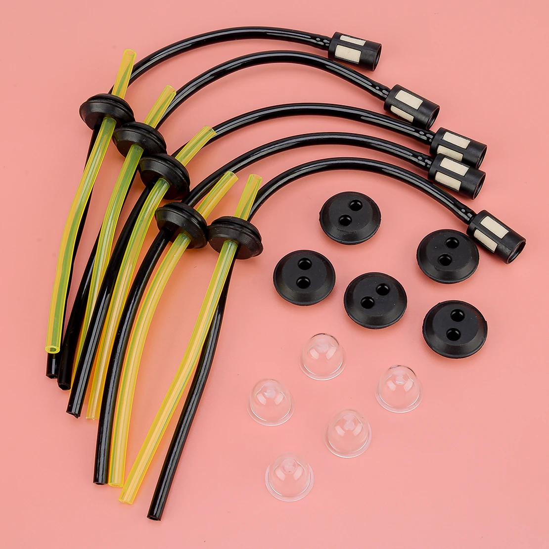 NEW 5 Sets Gas Fuel Line Filter Hose Brushcutter Trimmer Cutter Whipper Lawn Mower Fit for Jackson & Spears Einhell Gardenline