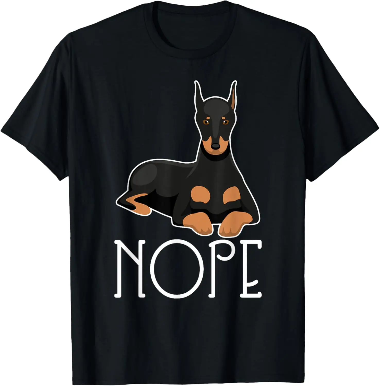 Футболка Nope Lazy Doberman